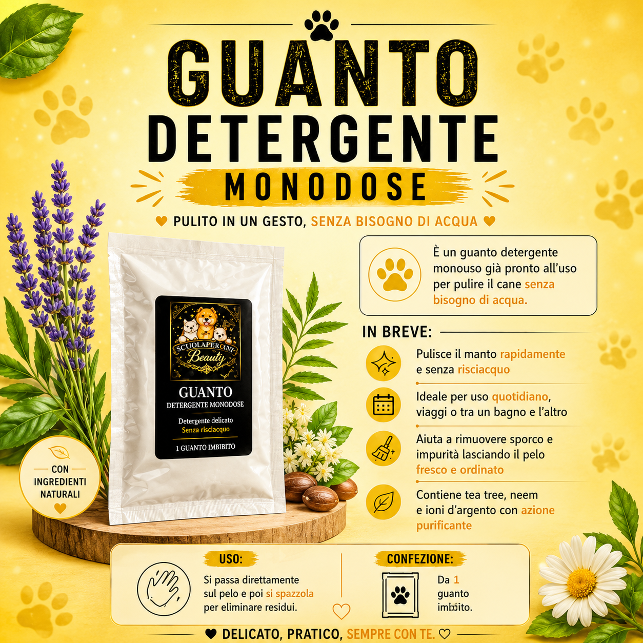 Guanto Detergente Monodose